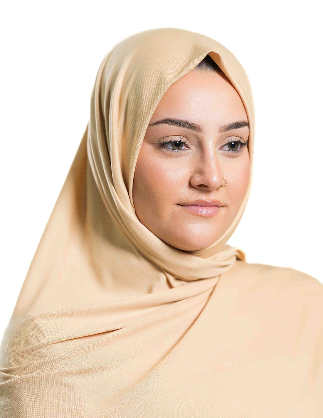 Premium Beige Jersey Hijab