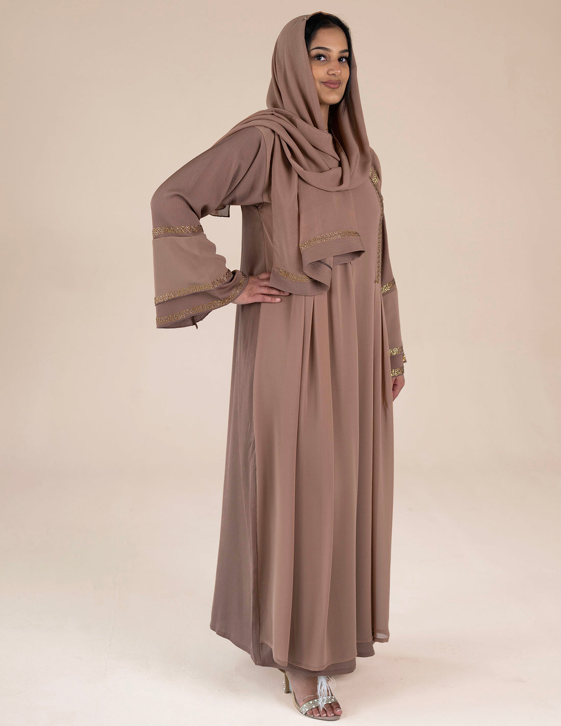 Hawaa Dress Abaya - Abayas, Best, closed abayas, dress abayas, frock abayas, premium - AZAARYA