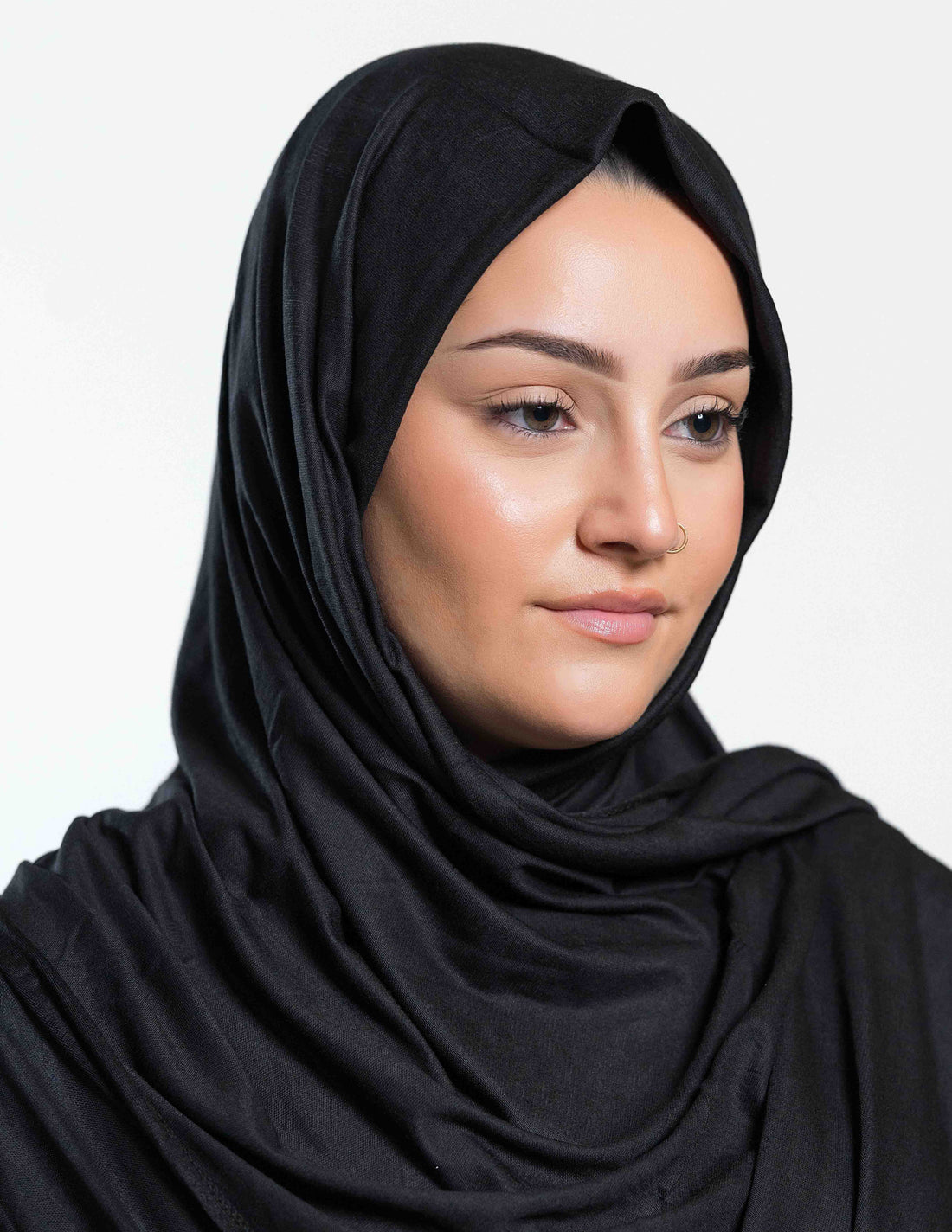 Premium Black Jersey Hijab