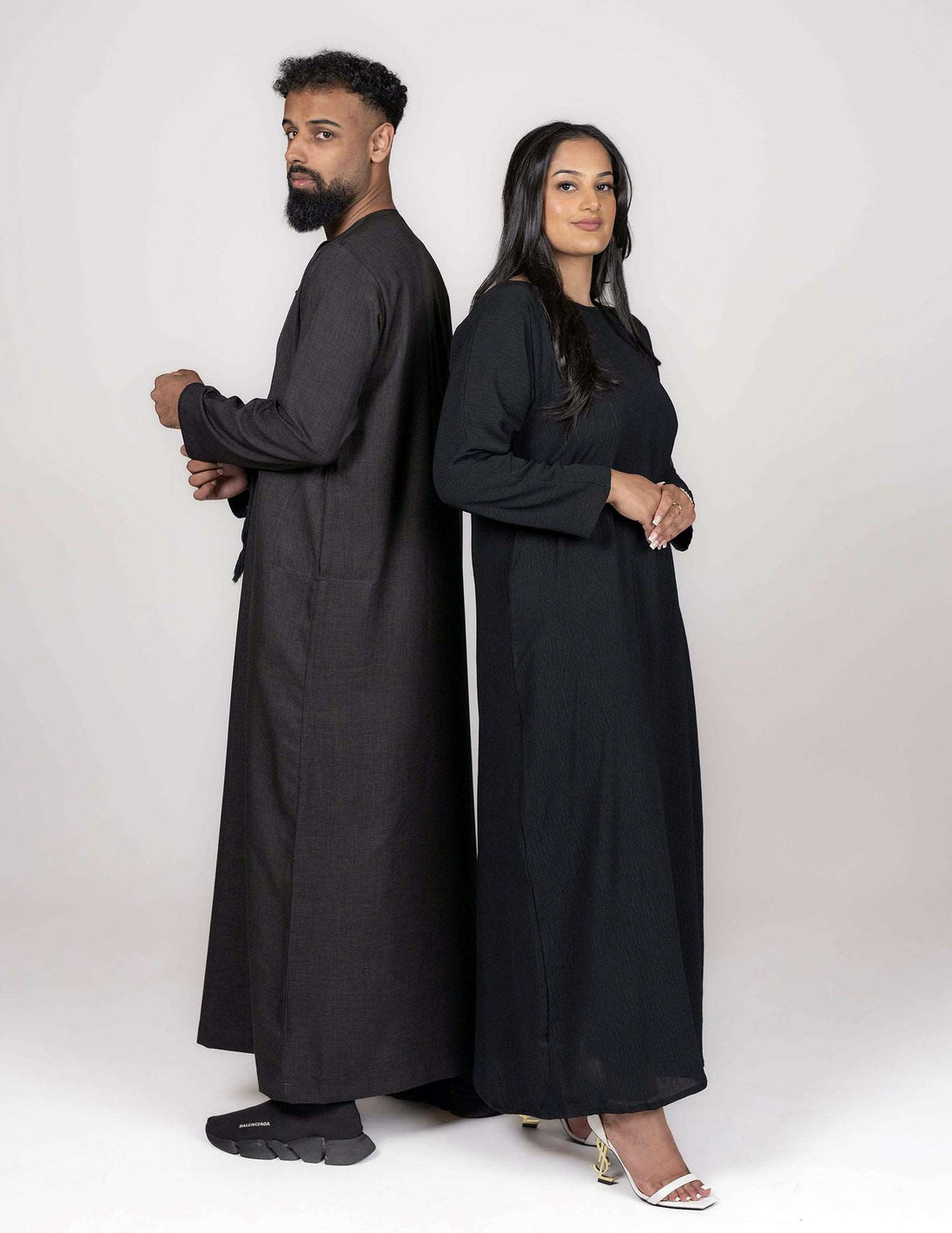 Black Slip Dress - Full Sleeve - Dresses, essential, full sleeve slip dress, inner dresses, inner slips, slip dresses - AZAARYA