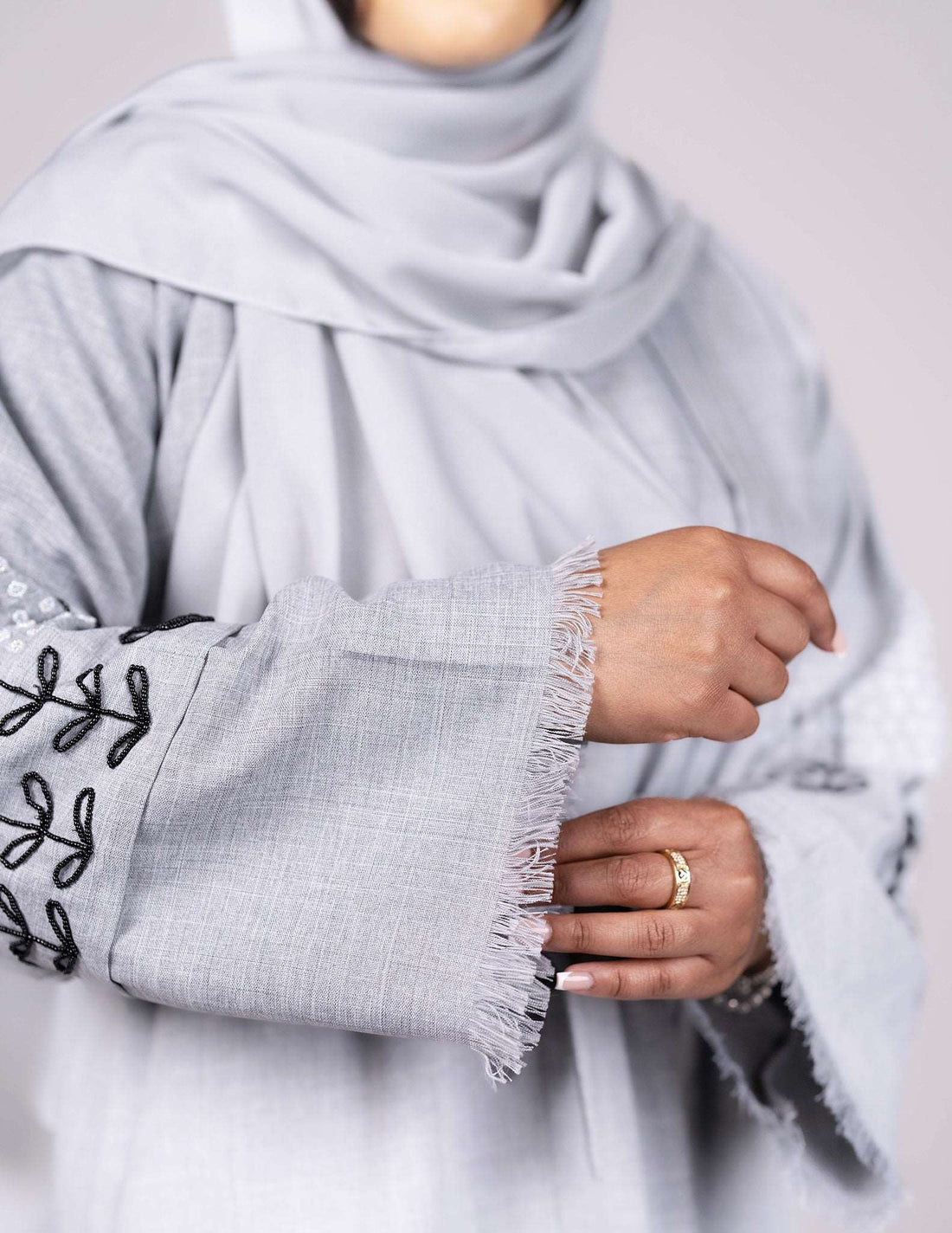 Ryma Abaya - open abaya, open abayas, premium - AZAARYA