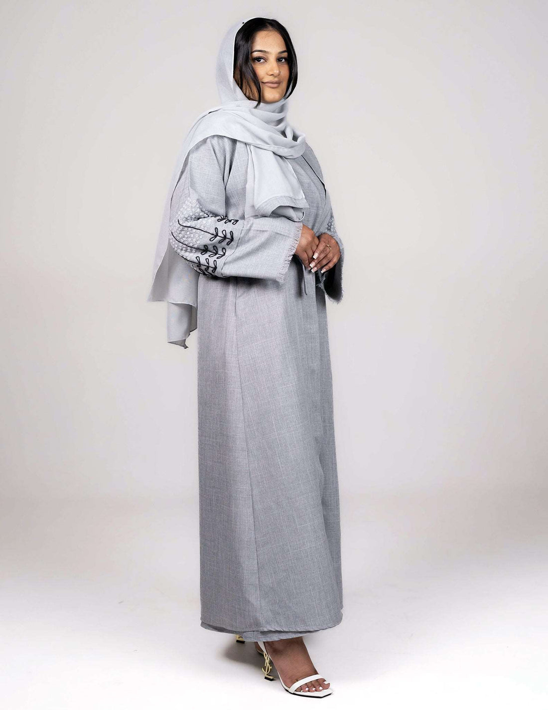Ryma Abaya - open abaya, open abayas, premium - AZAARYA