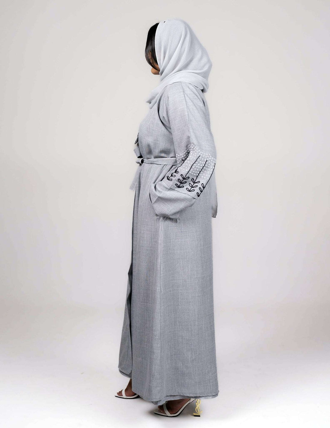 Ryma Abaya - open abaya, open abayas, premium - AZAARYA