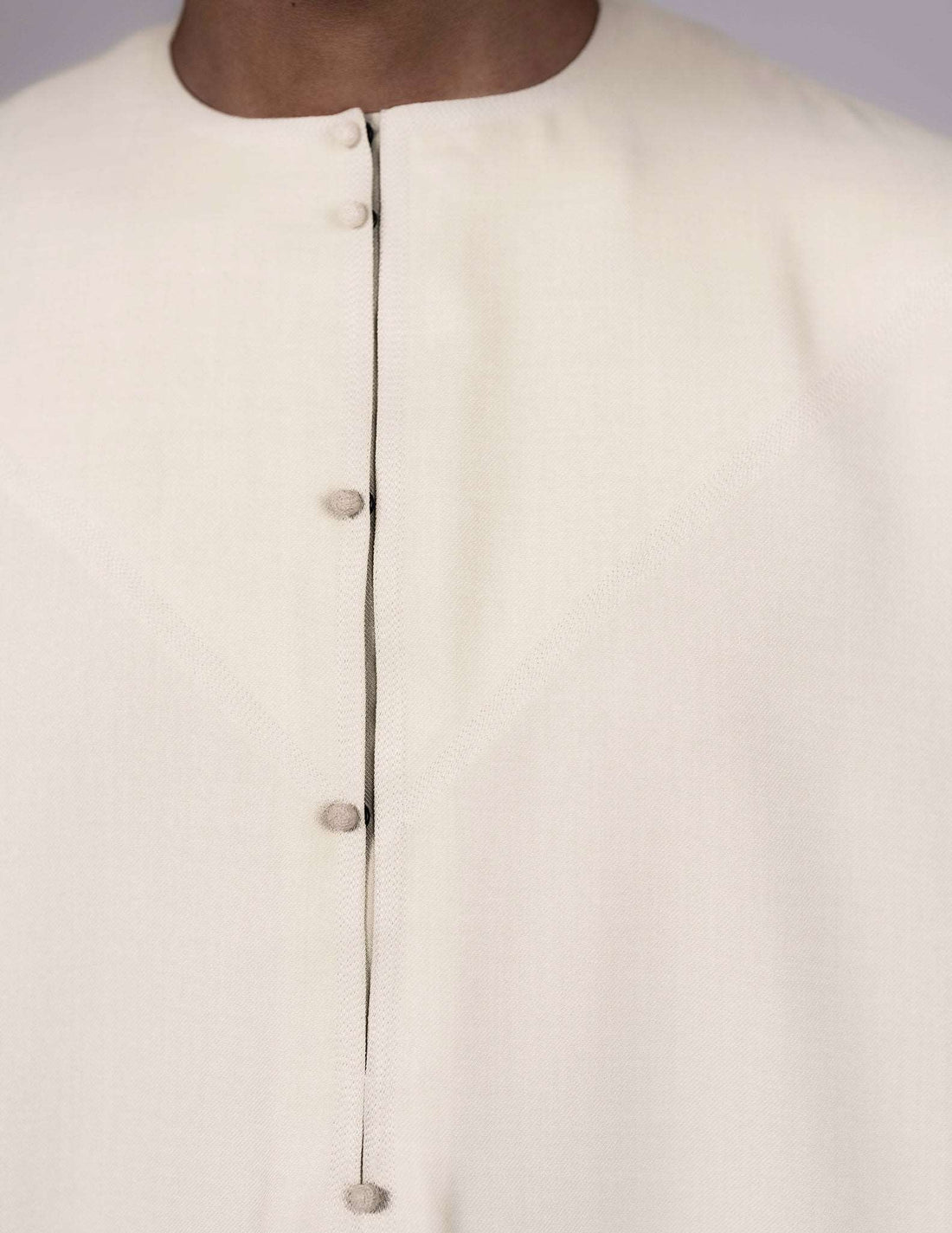 Zidaan Cream Emirati Thobe - cream jubba, cream thobe, Featured, Men, mens cream thobe, mens jubbah, mens thobe, mens thobes, Thobes - AZAARYA