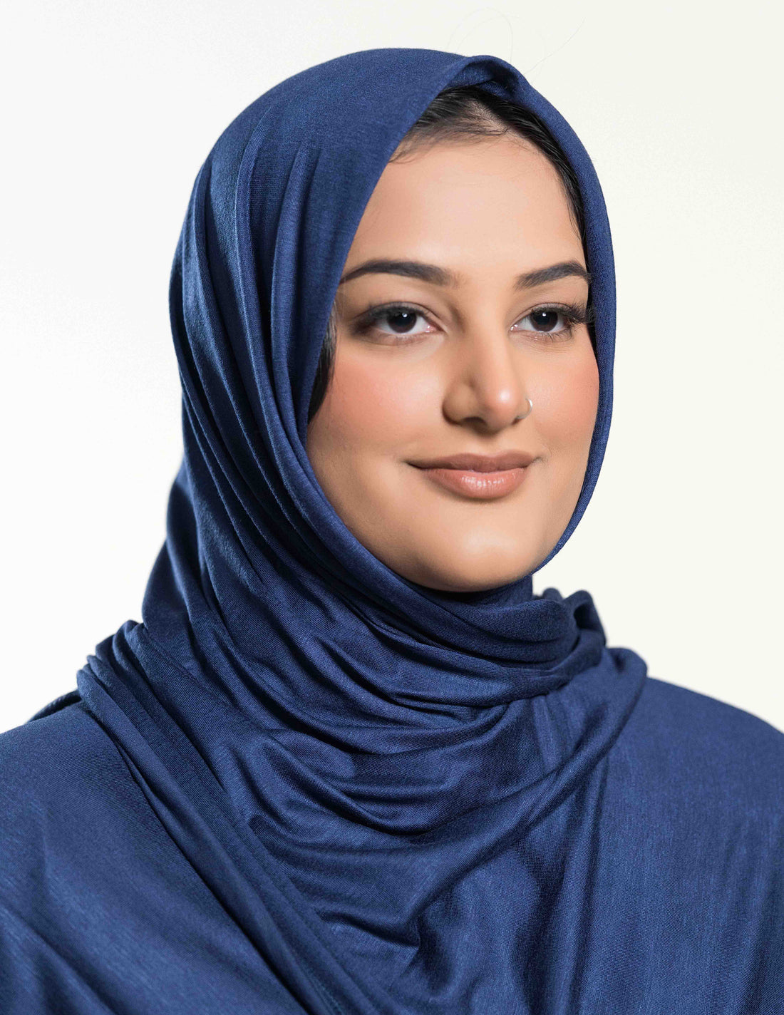 Premium Navy Blue Jersey Hijab