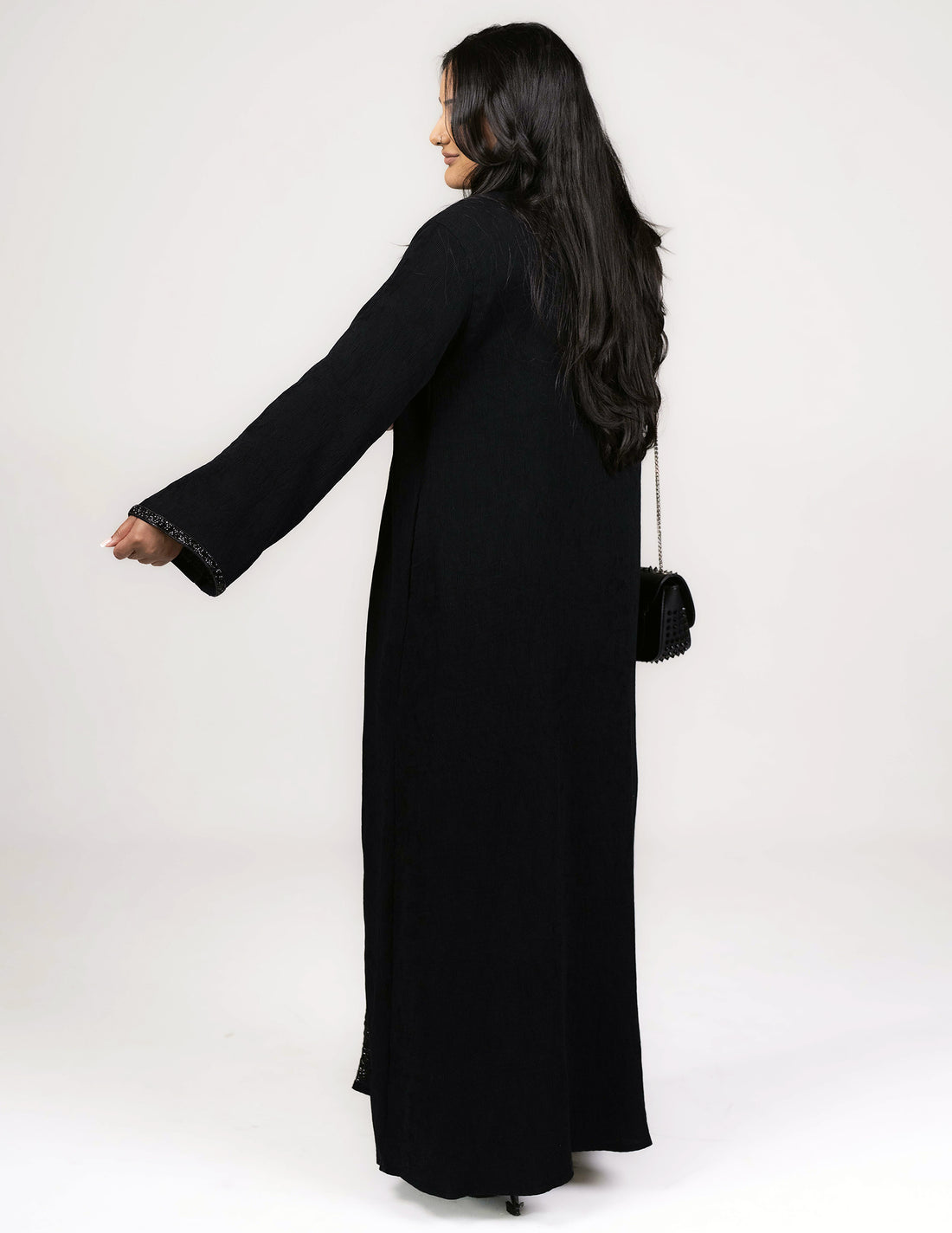 Zoya Abaya - Abayas, black abaya, black abayas, dress abayas, Featured, open abaya, open abayas, premium, premium abaya, premium abayas - AZAARYA