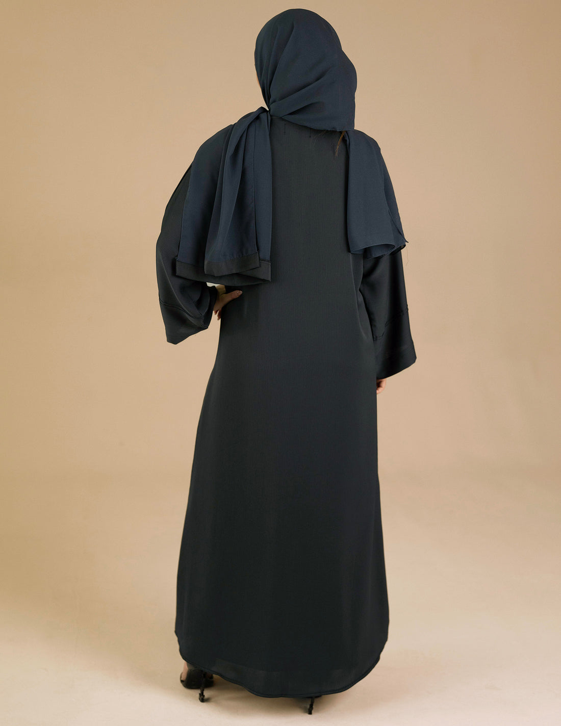 Essential Open Abaya - Imaan Grey - Abayas, essential, essential abayas, Open, open abayas - AZAARYA