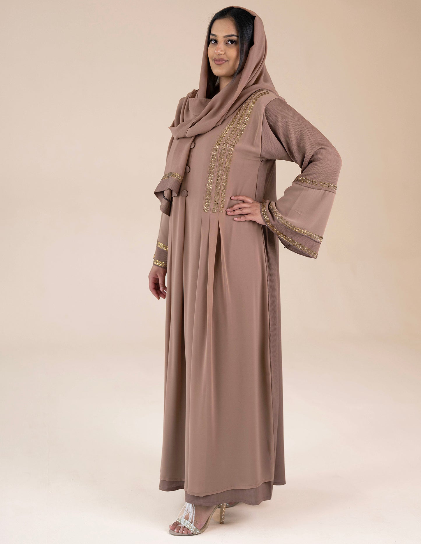 Hawaa Dress Abaya - Abayas, Best, closed abayas, dress abayas, frock abayas, premium - AZAARYA