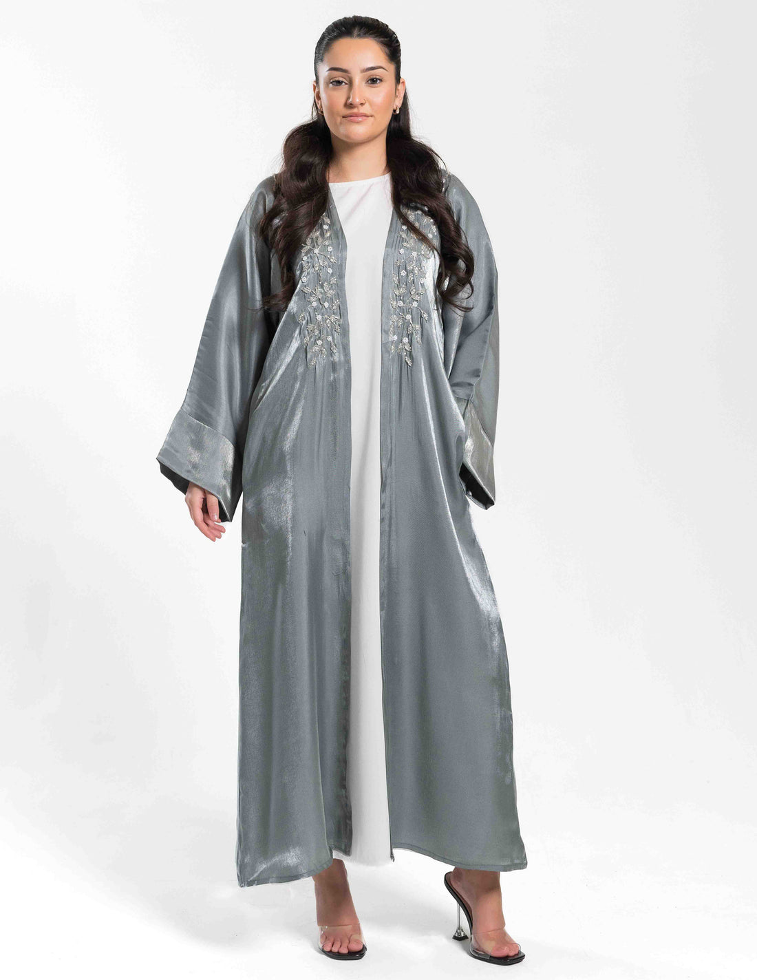 Open Kimono Style 'Marina' Embellished Abaya