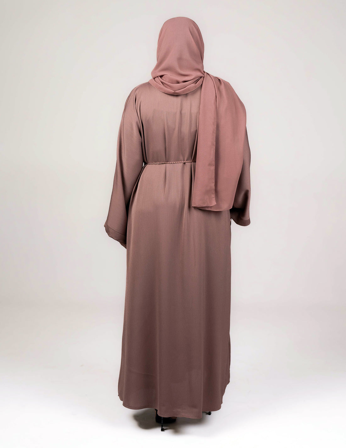 Essential Open Abaya - Rose Taupe - Abayas, Best, essential, essential abayas, Open, open abayas - AZAARYA