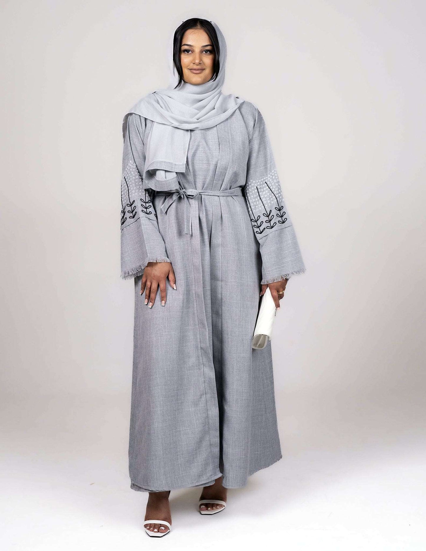 Ryma Abaya - open abaya, open abayas, premium - AZAARYA