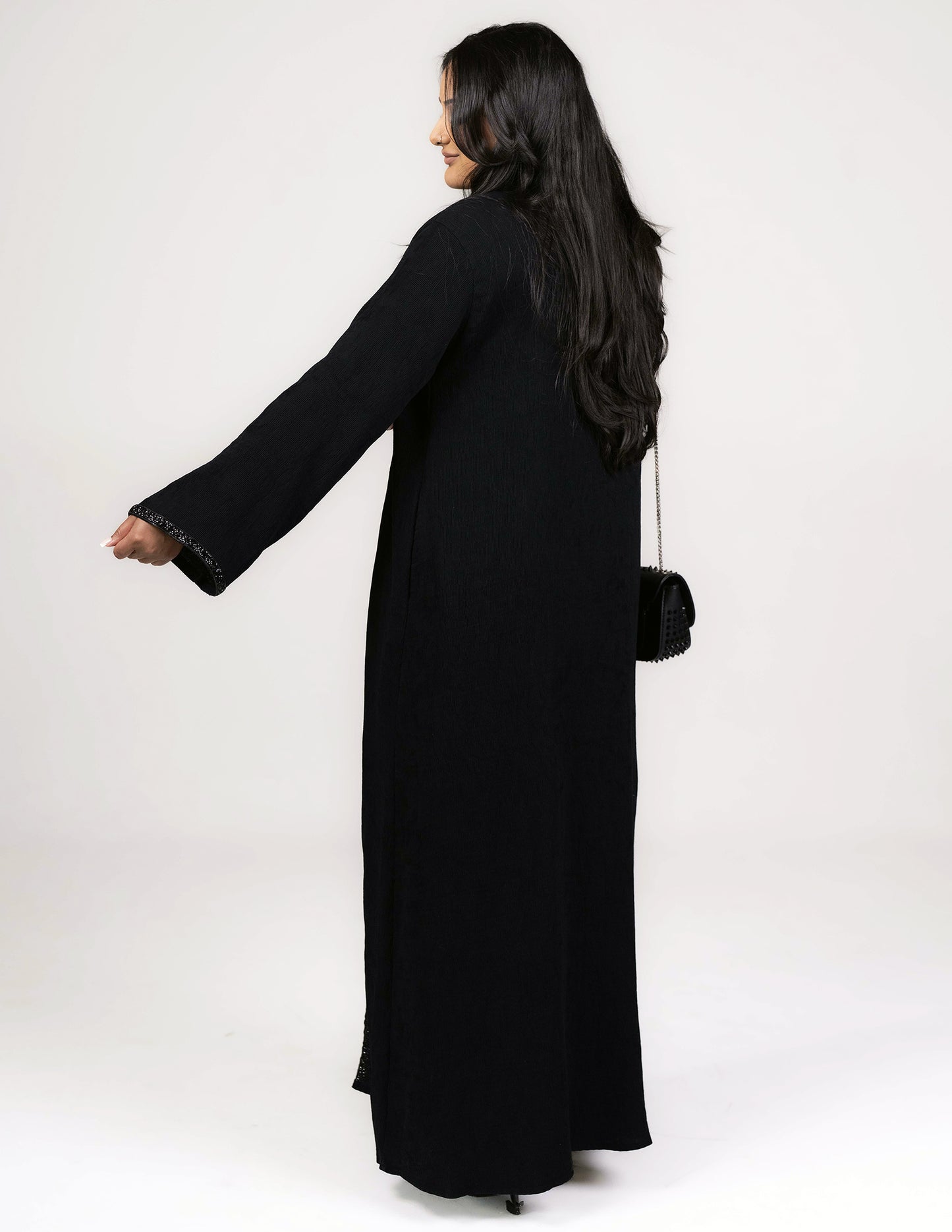 Zoya Abaya - Abayas, black abaya, black abayas, dress abayas, Featured, open abaya, open abayas, premium, premium abaya, premium abayas - AZAARYA