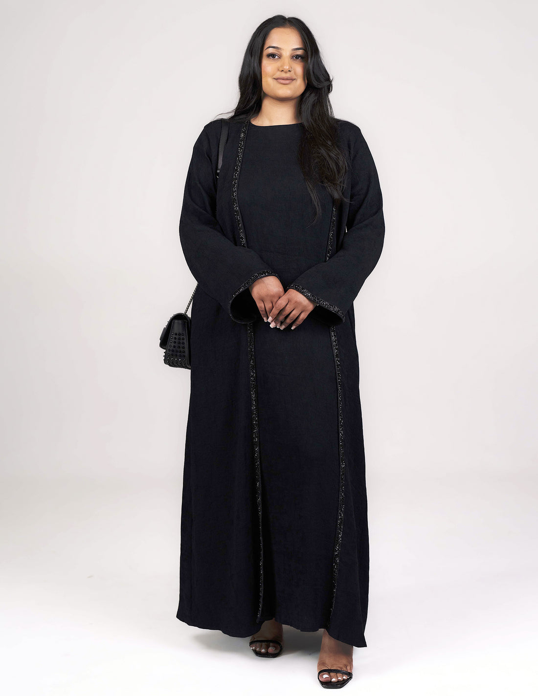 Zoya Abaya - Abayas, black abaya, black abayas, dress abayas, Featured, open abaya, open abayas, premium, premium abaya, premium abayas - AZAARYA